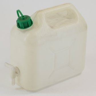 Jerrycan 5 liter wit + kraan