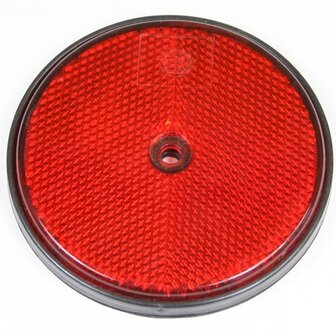 Reflector rond 85 mm. rood
