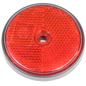 Reflector rond 60 mm. rood