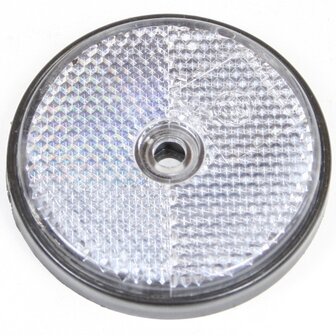 Reflector rond 60 mm. wit
