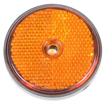 Reflector rond 60 mm. oranje