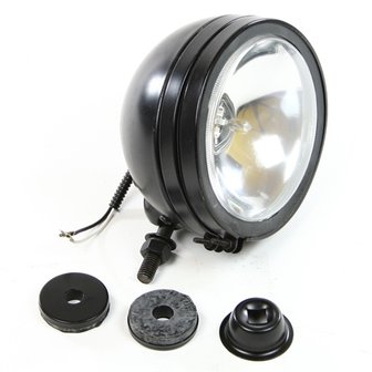 Koplamp zwart 150 mm.