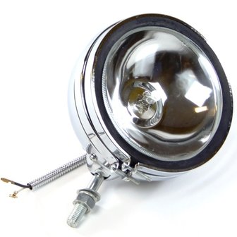 Koplamp chrome 150 mm.