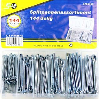 Splitpennen, assortiment 144 delig