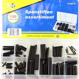 Spanstiften, assortiment 120 delig