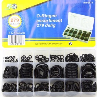 O-ringen, assortiment 279 delig