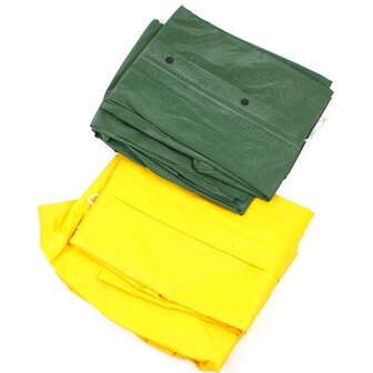 Regenpak geel/groen maat XL