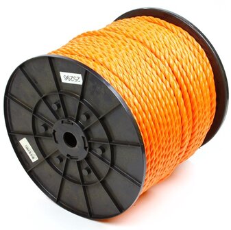 Touw 12 mm oranje, per meter bestellen