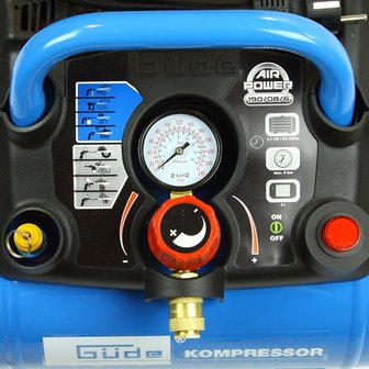 Compressor draagbaar 8 liter 1,1 kw olievrij