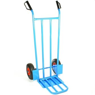 Steekwagen blauw met klep