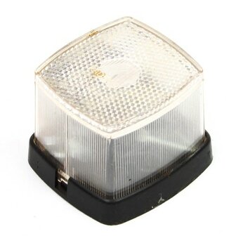 Positielamp wit met reflector 63x66 mm