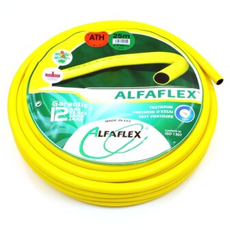 Alfaflex slang geel &frac12;&quot; 25 meter