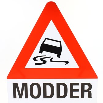 Bord slipgevaar/modder