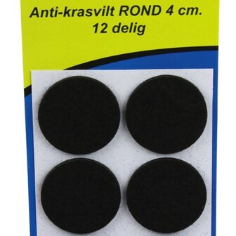 Anti-krasvilt rond 4 cm 12 delig