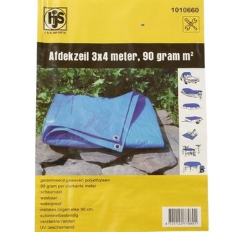 Afdekzeil 3x4 meter