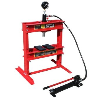 Werkplaatspers tafelmodel 12 Ton met manometer