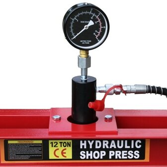Werkplaatspers tafelmodel 12 Ton met manometer