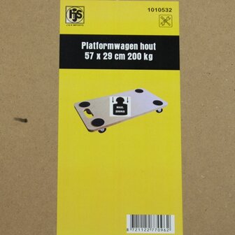 Platformwagen / hondje hout 200 kg
