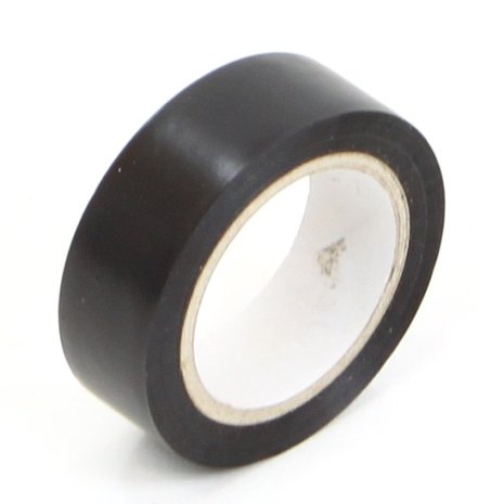 Tape, isolatietape zwart 19 mm per rol