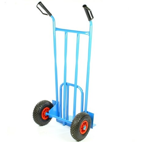 Steekwagen blauw met klep