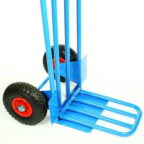 Steekwagen blauw met klep