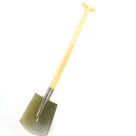 Spade met steel 1 meter