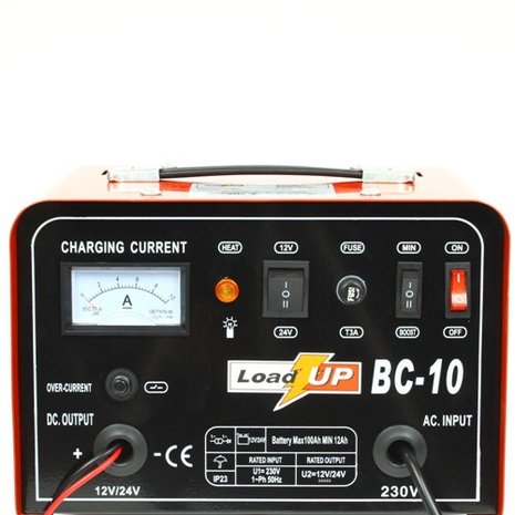 Acculader 12/24 Volt 3 Amp.