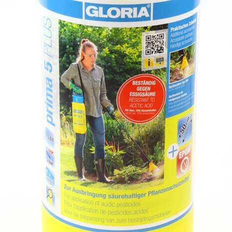 Drukspuit, rugspuit, Gloria 5 liter