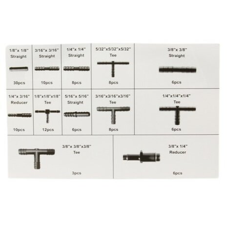 Assortiment slangconnectors 113 delig