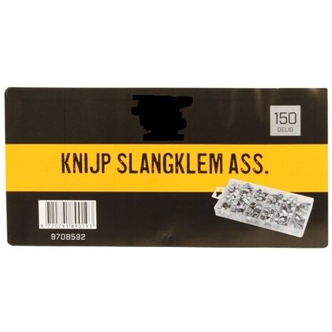 Assoriment knijp slangklemmen