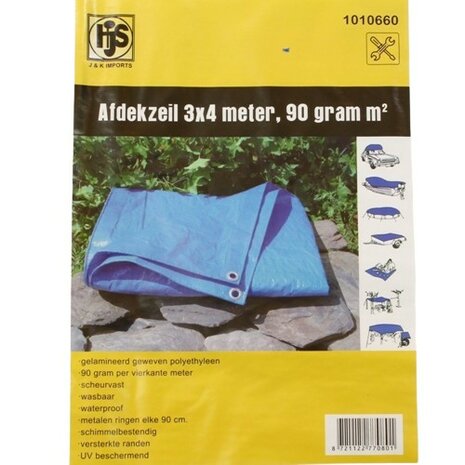 Afdekzeil 3x4 meter