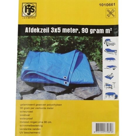 Afdekzeil 3x5 meter