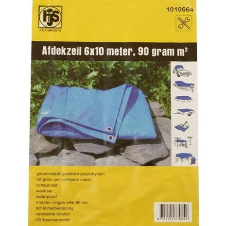Afdekzeil 6x10 meter