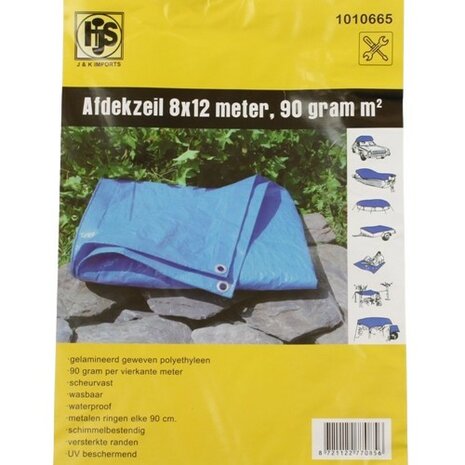 Afdekzeil 8x12 meter
