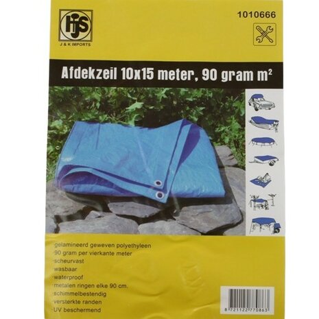 Afdekzeil 10x15 meter