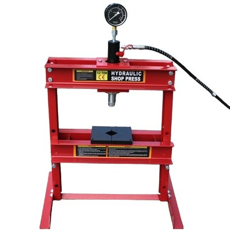 Werkplaatspers tafelmodel 12 Ton met manometer