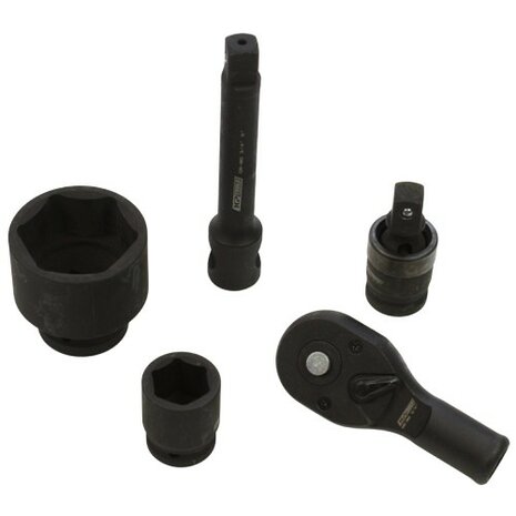 Doppendoos impact 3/4" en 1" - 26 delig metrisch