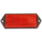 Reflector-rechthoek-100x45-rood-schroef