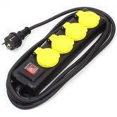Tafelcontactdoos-4V-+-RA-+-3-meter-+-schakelaar