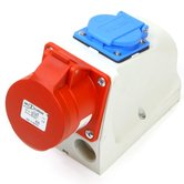 Wandcontactdoos-combi-WCD16A-5-polig-+-WCD230V